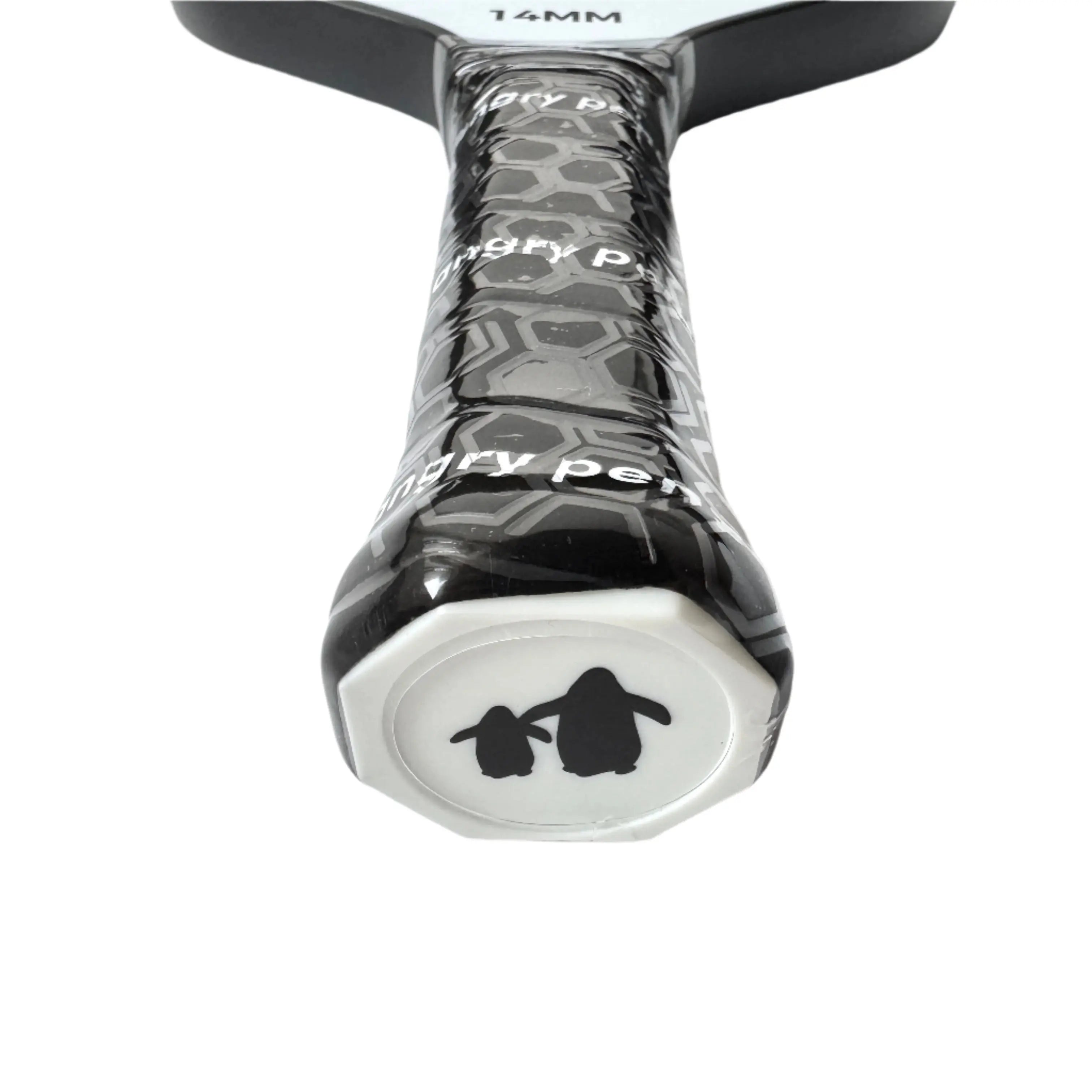 Abyss White Pickleball Paddle | Angry Penguins | 14MM T700 Carbon - Handle
