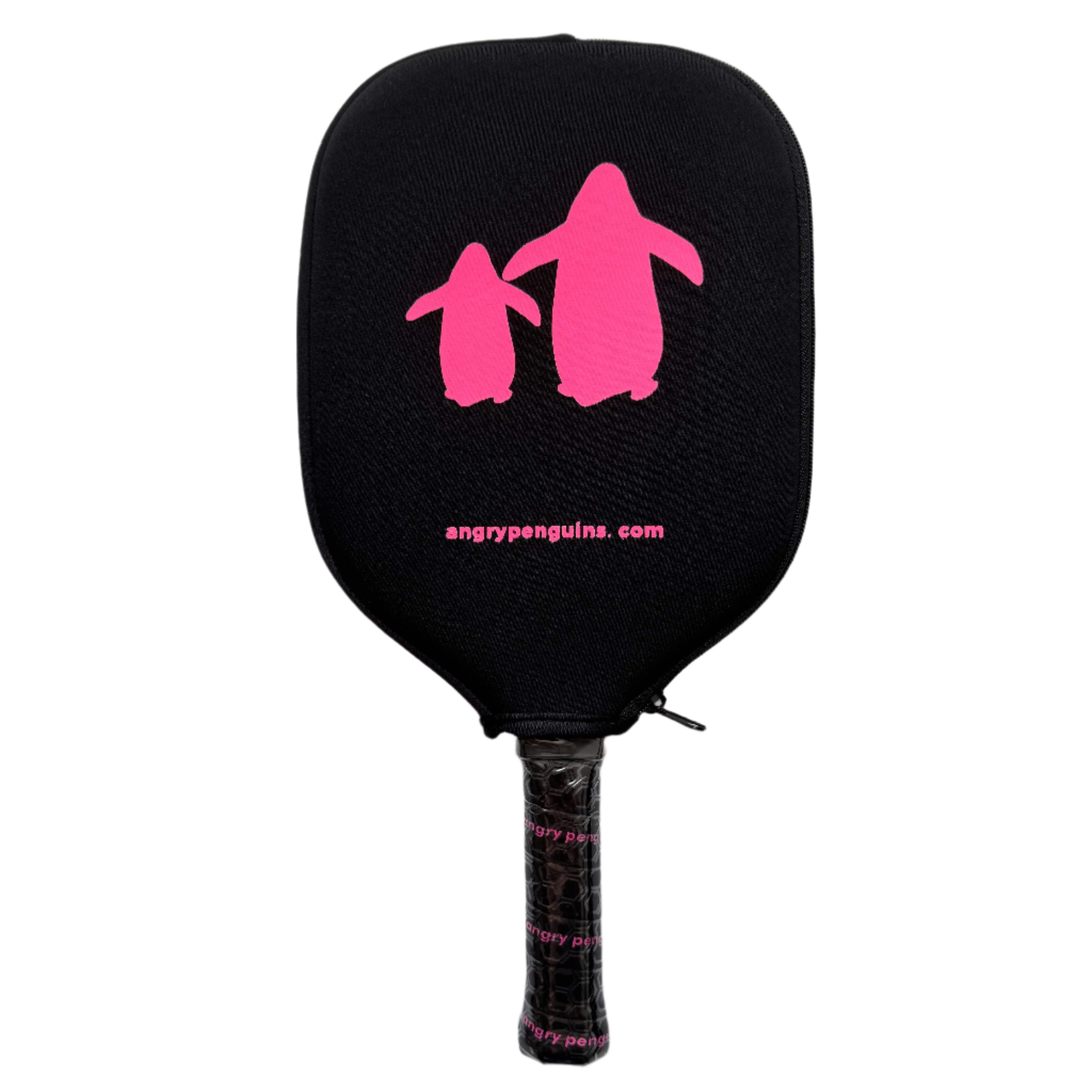 Flipper – Pink Pickleball Paddle | Angry Penguins | 16MM Control Paddle