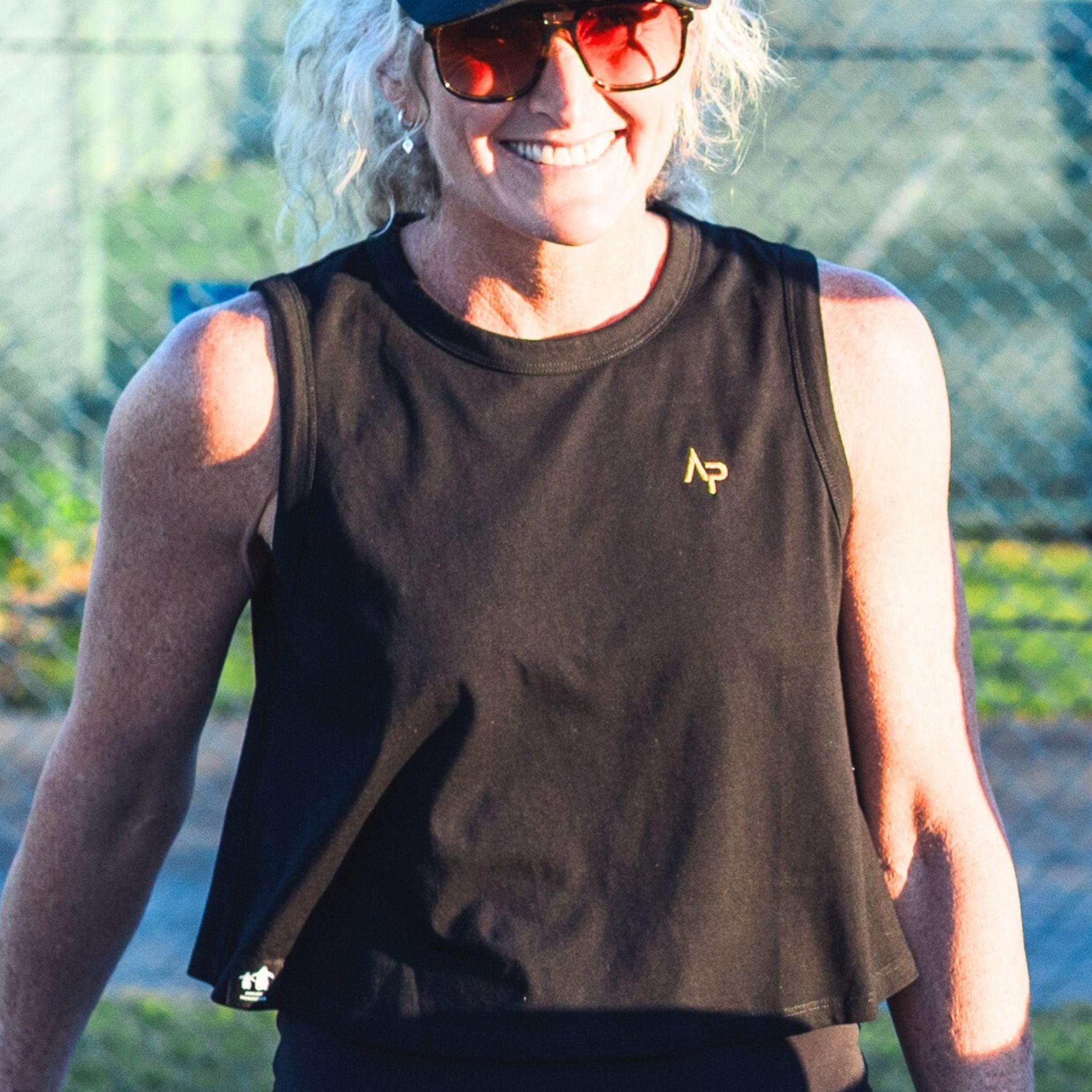 AP Crop Tank – Black