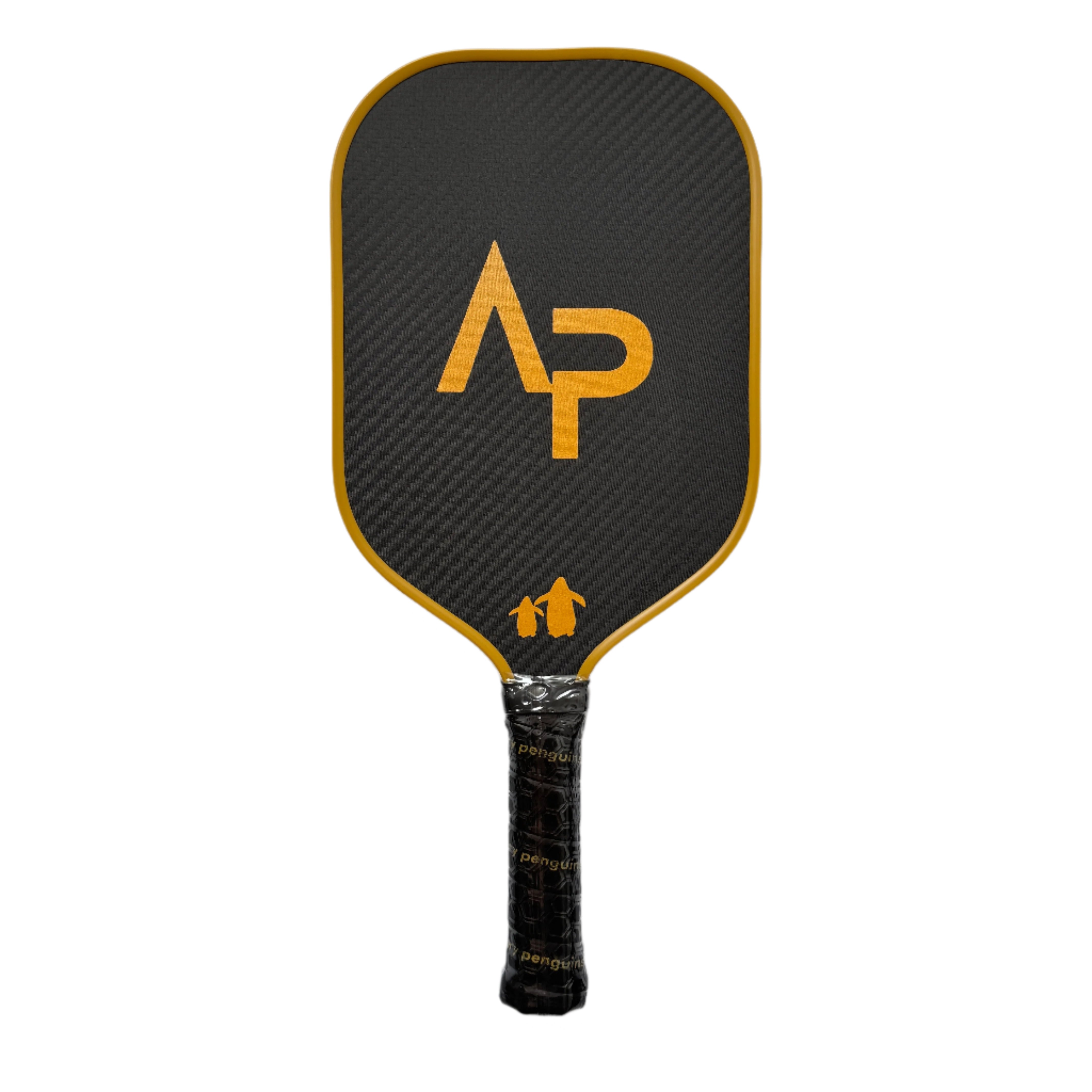 Flipper – Gold Pickleball Paddle | Angry Penguins | Precision + Style- Back