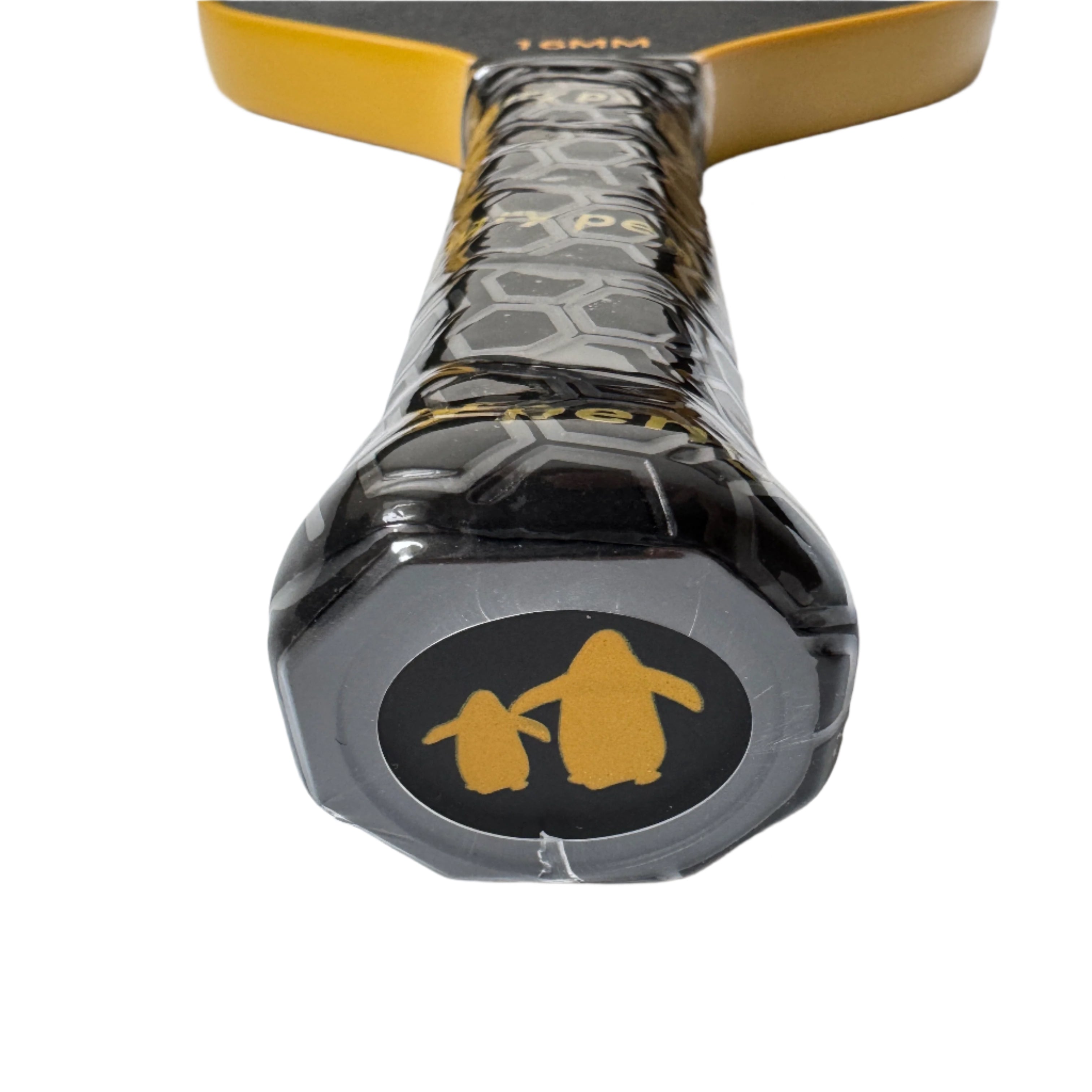 Flipper – Gold Pickleball Paddle | Angry Penguins | Precision + Style- Handle