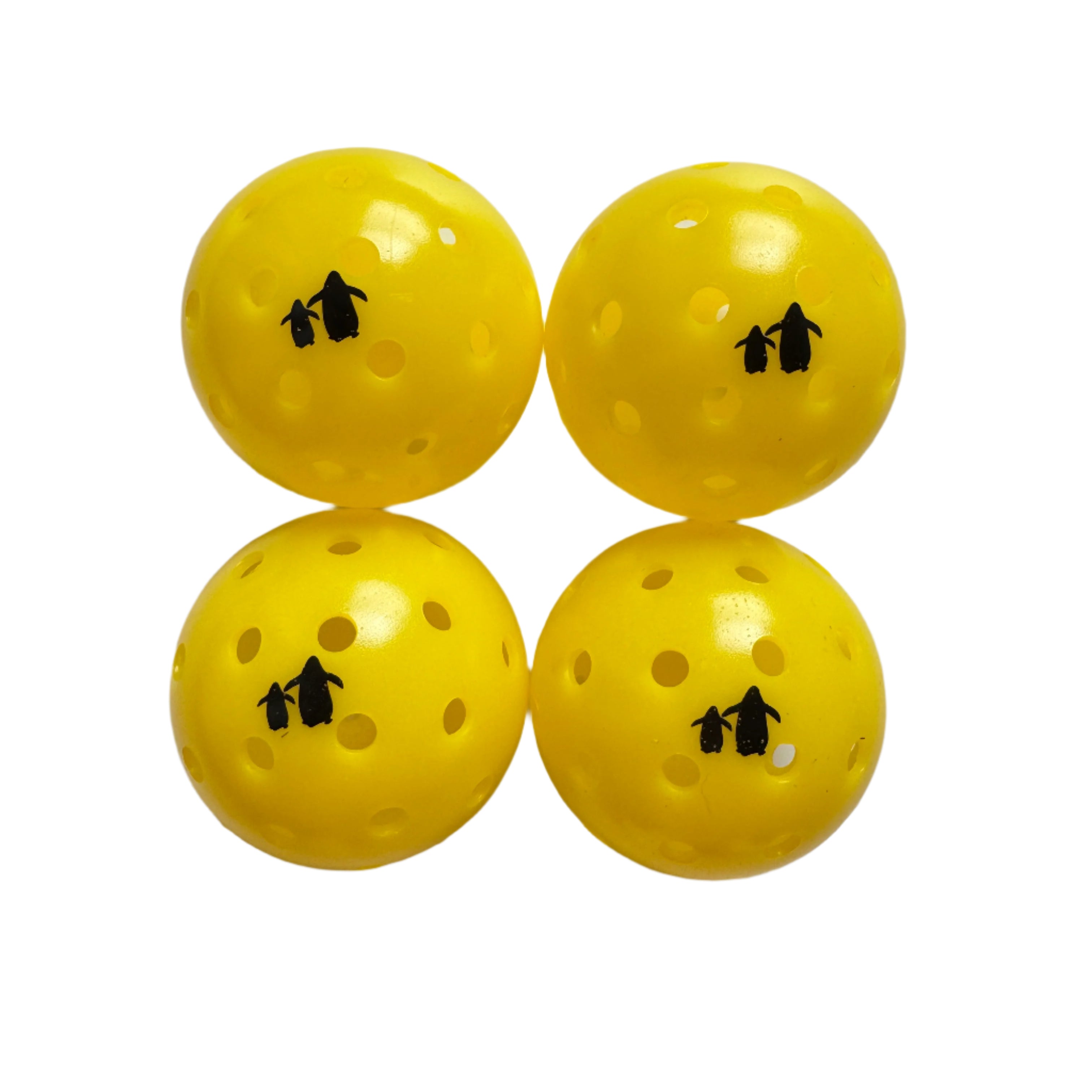 Pickleball 4-Pack | Angry Penguins -Yellow