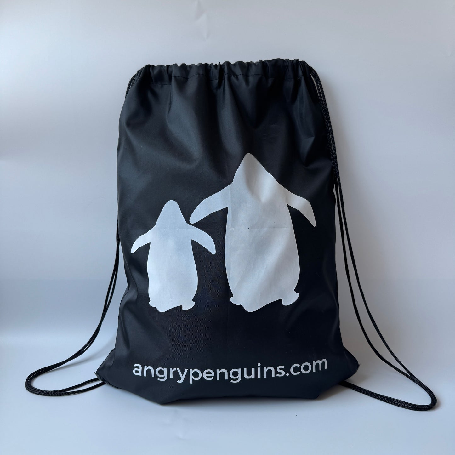 Angry Penguins Drawstring Bag