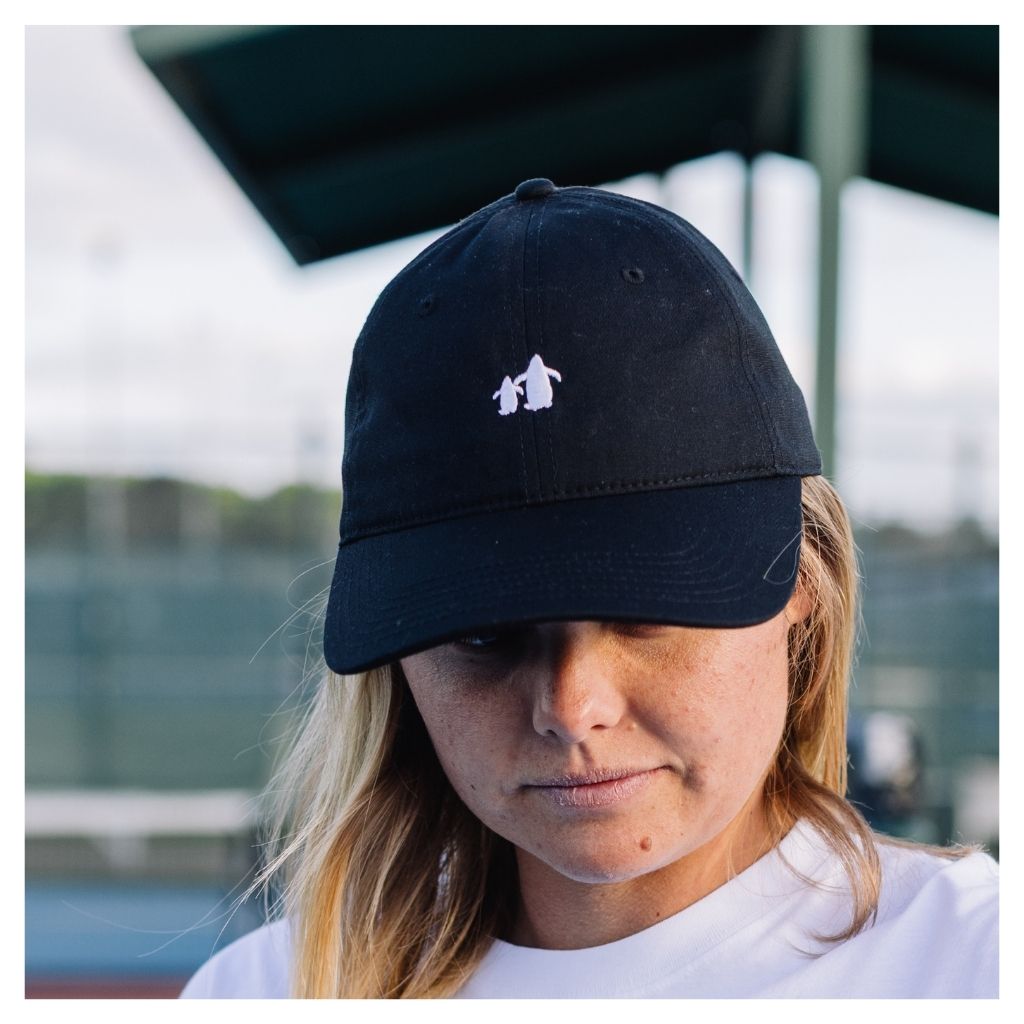 Angry Penguins | Black Cotton Cap Strapback with Penguin Logo - Lifestyle