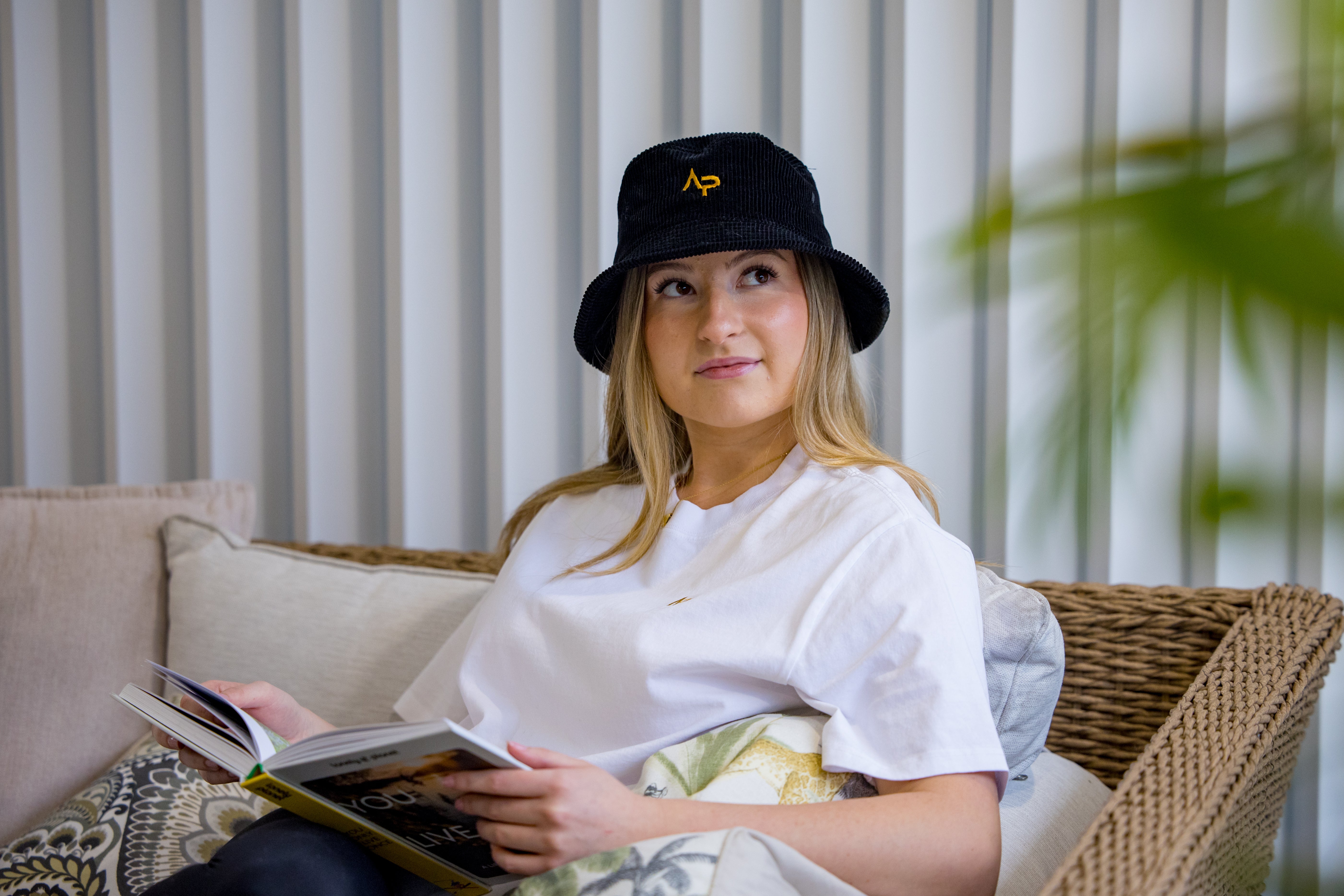 AP Bucket Hat Black with Gold logo | Angry Penguins | Cotton Sun Protection - Lifestyle