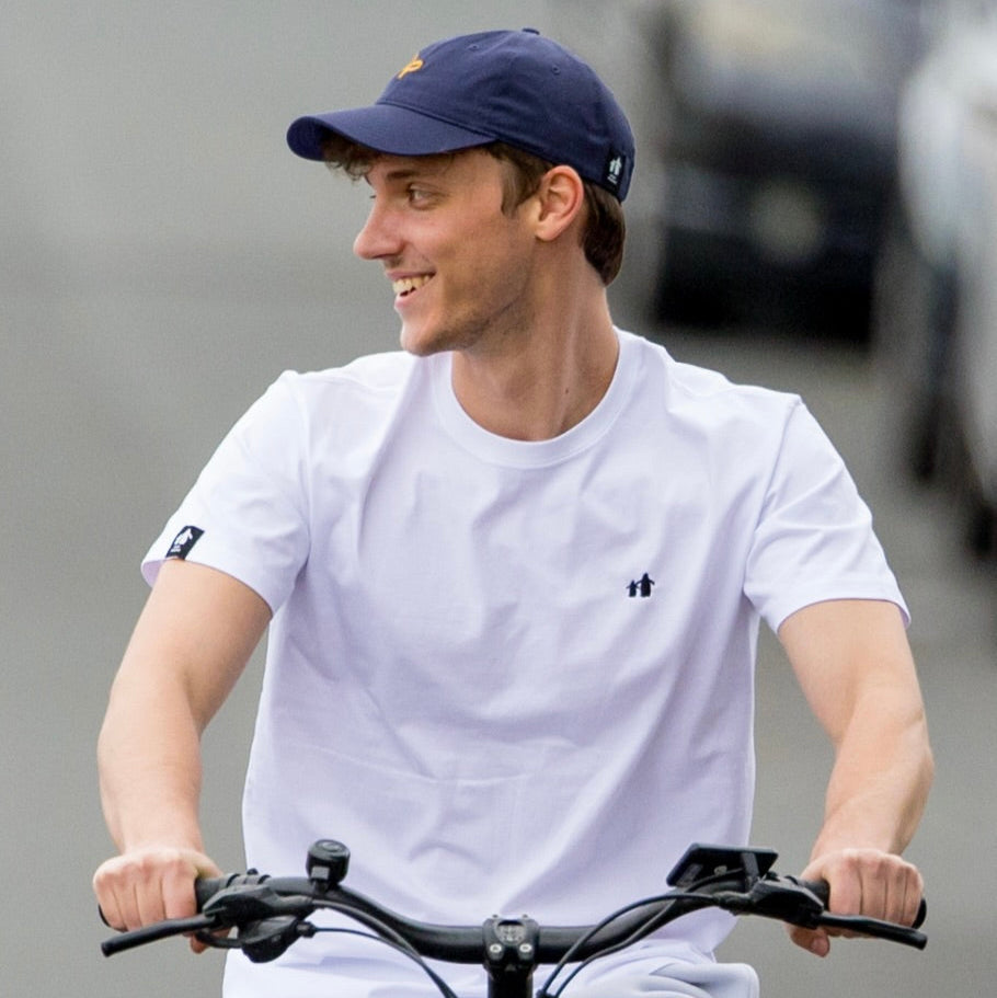 Penguins Tee White | Angry Penguins | Organic Cotton T-Shirt - Lifestyle