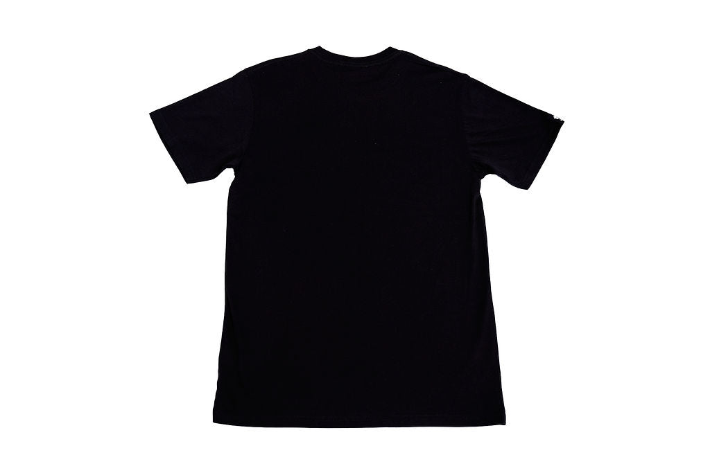 Original Tee – Black | White Penguins Logo | Unisex Organic Cotton Tee- Back