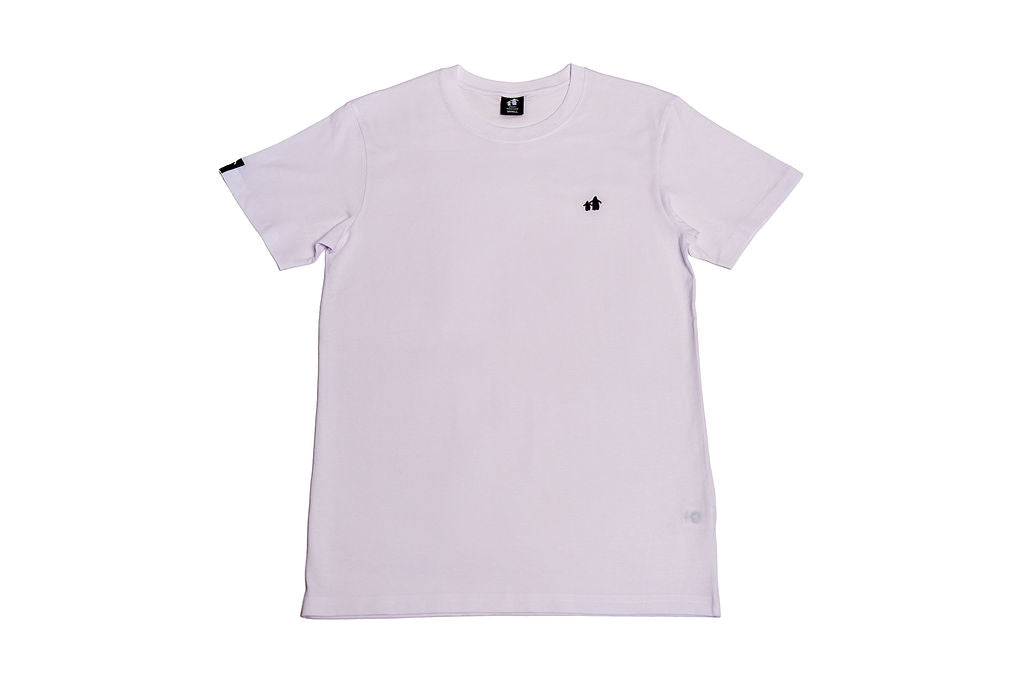 Original Tee – White | Black Penguins Logo | Unisex Organic Cotton Tee- Front