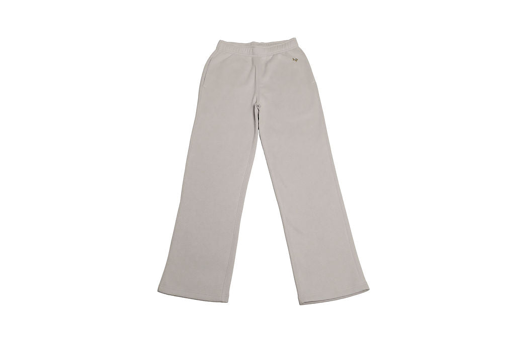 AP Collection Relax Track Pants – Bone | Gold Logo | Women’s Cotton Fleece Pants- Front