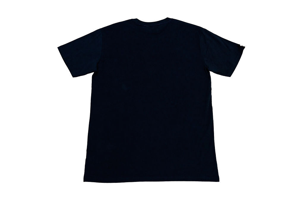AP Collection Tee – Navy | Gold Logo | Unisex Organic Cotton Tee- Back