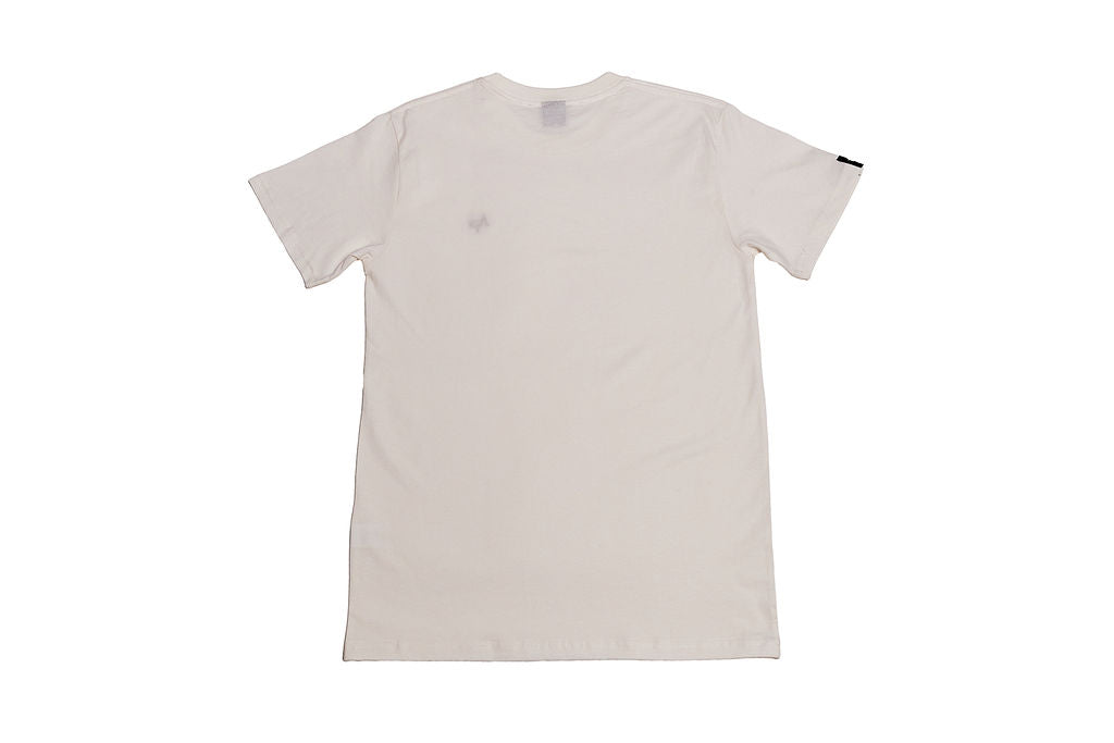 AP Collection Tee – Natural | Gold Logo | Unisex Organic Cotton Tee- Back