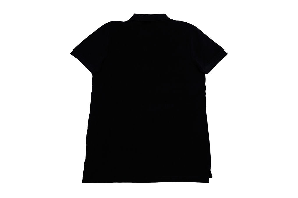 AP Collection Polo – Black | Gold Logo | Men’s Standard Fit Cotton Polo- Back