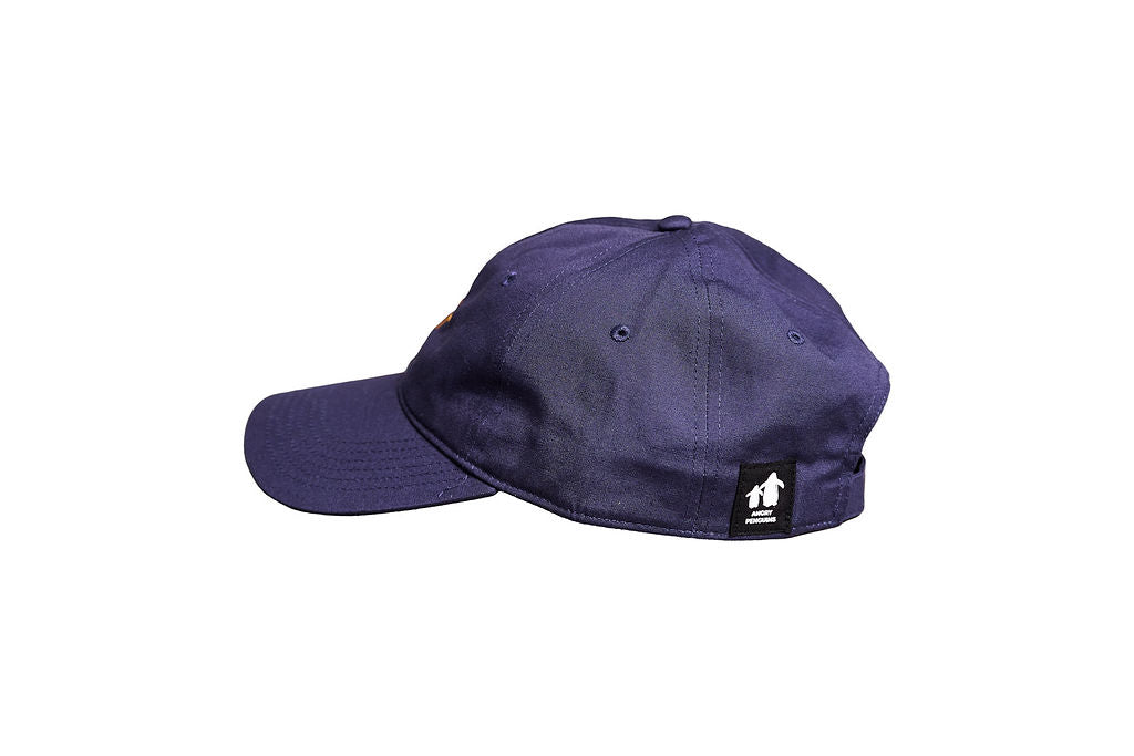 AP Navy Cap – Gold Logo | Angry Penguins Strapback Hat- Side