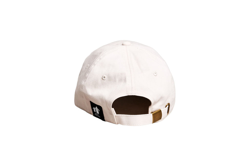 #cute’n’cranky Ecru Cap – Black Logo | Angry Penguins Strapback- Back