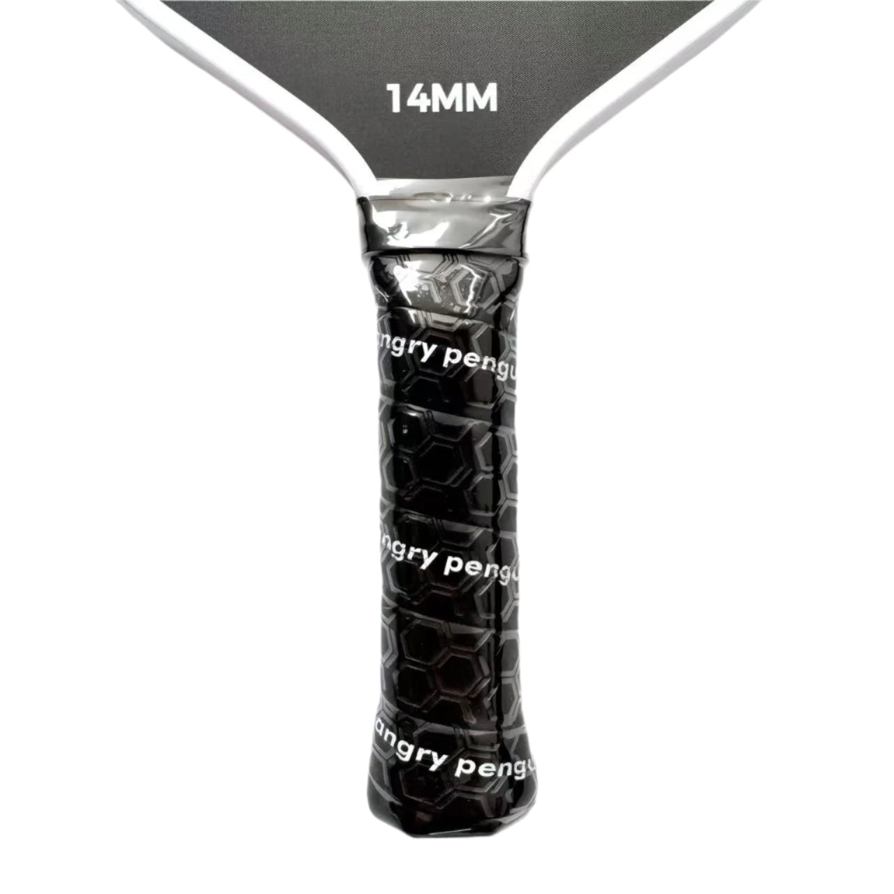 Abyss – Black Pickleball Paddle | Angry Penguins | 14MM Power Paddle- Handle
