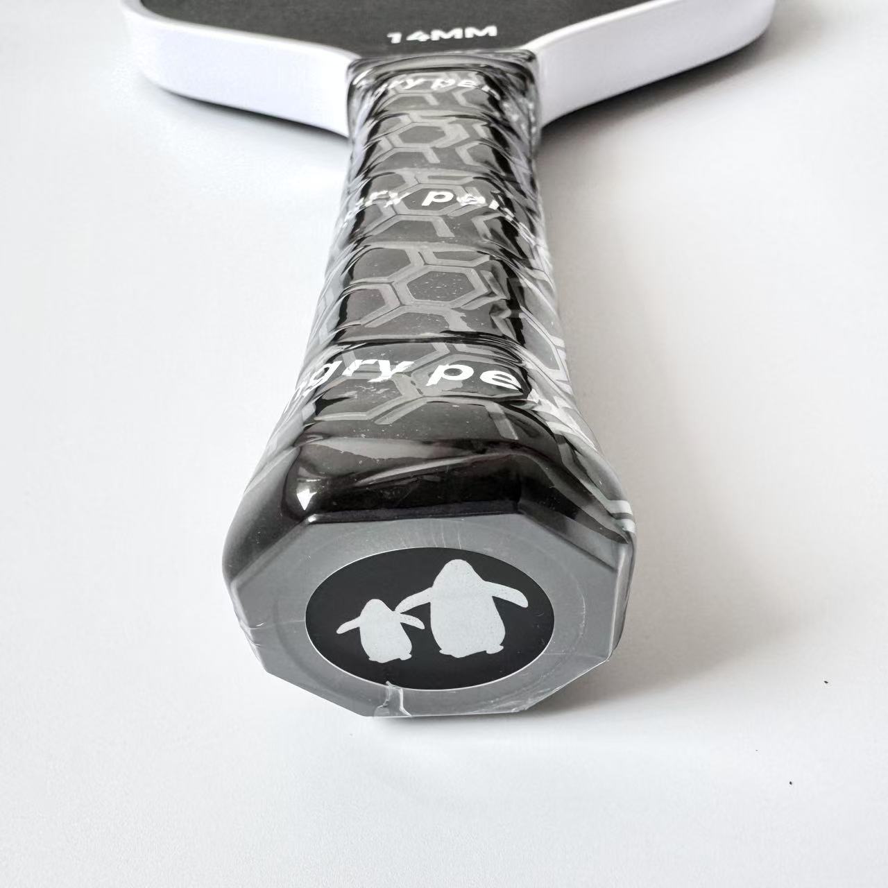 Abyss – Black Pickleball Paddle | Angry Penguins | 14MM Power Paddle- Handle