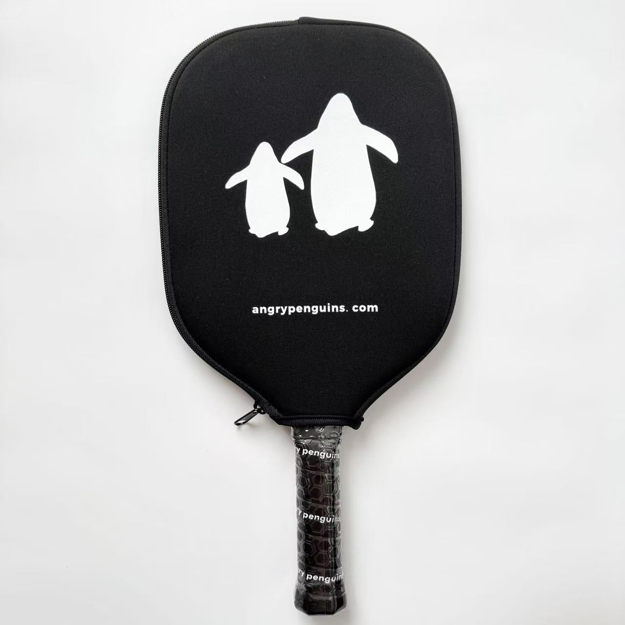 Abyss – Black Pickleball Paddle | Angry Penguins | 14MM Power Paddle