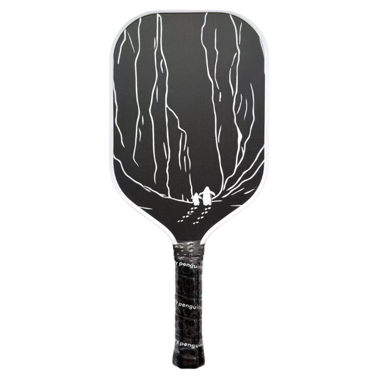 Abyss – Black Pickleball Paddle | Angry Penguins | 14MM Power Paddle- Back