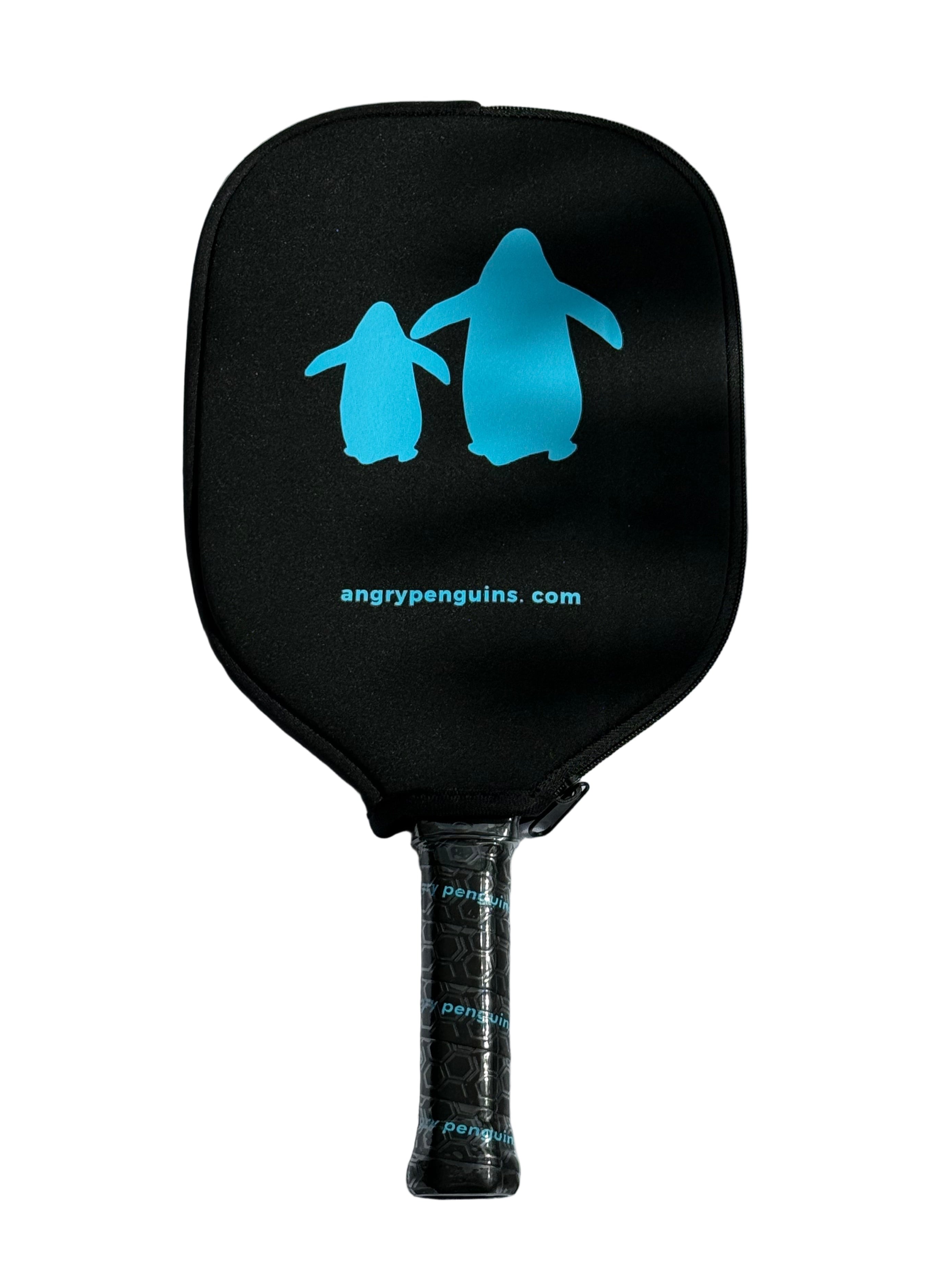 Abyss T700 Blue Pickleball Paddle | Angry Penguins | Professional Carbon with cover