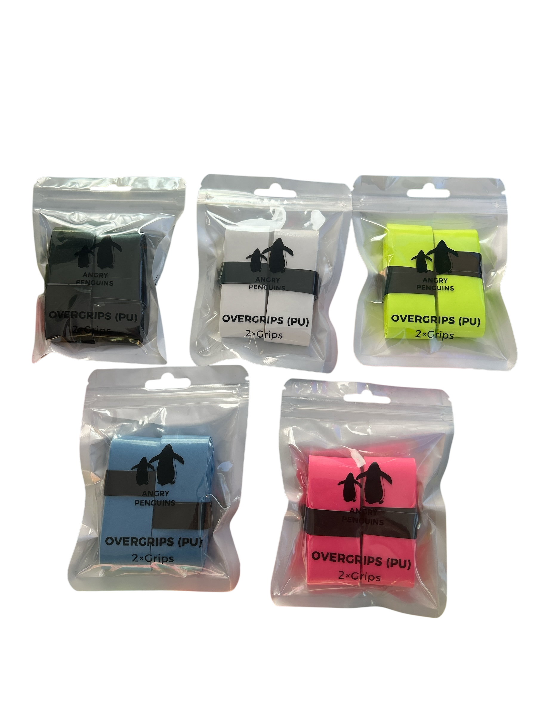 Paddle OverGrip 2-Pack | Angry Penguins | Pickleball Paddle Grip Enhancement