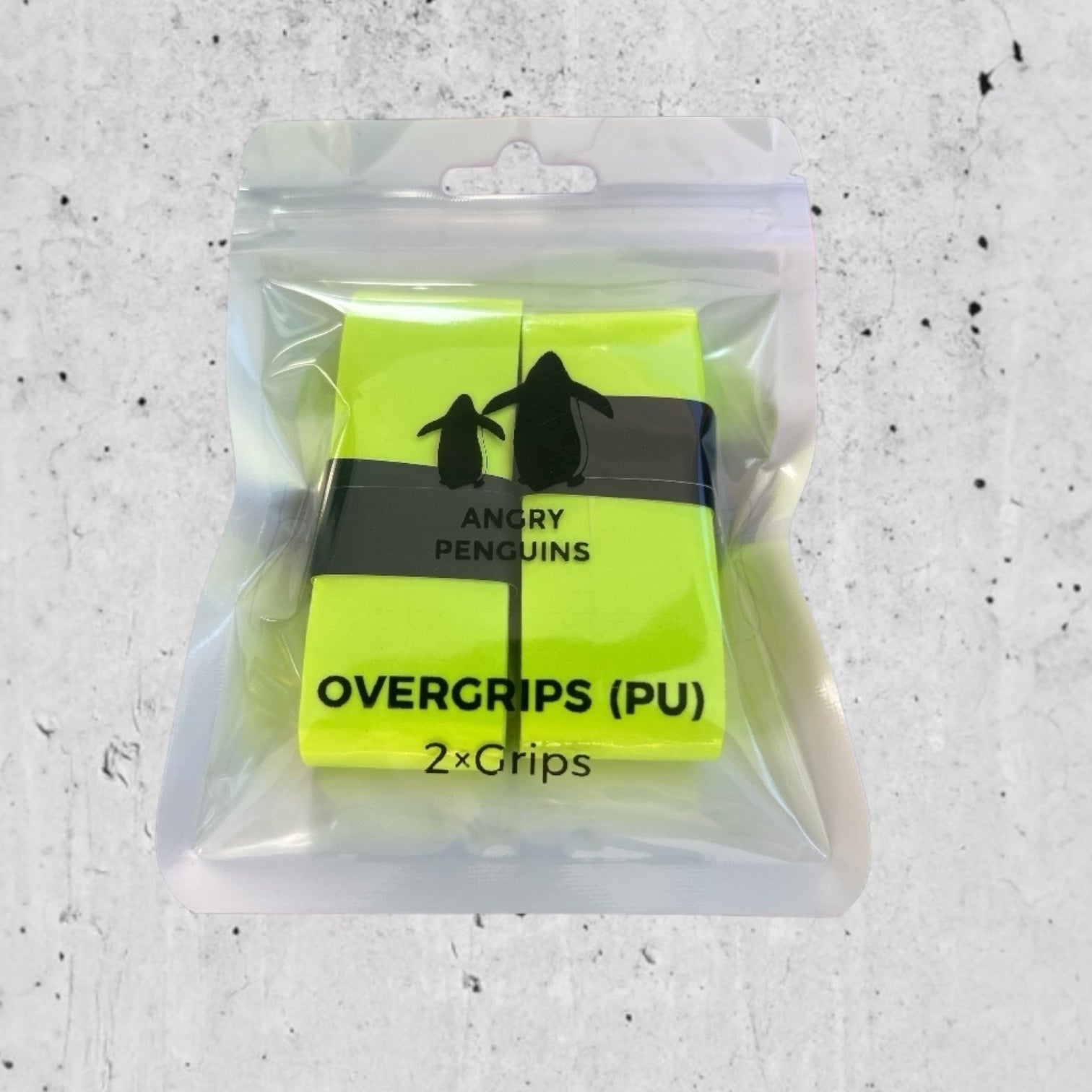 Paddle OverGrip 2-Pack | Angry Penguins | Pickleball Paddle Grip Enhancement - Green