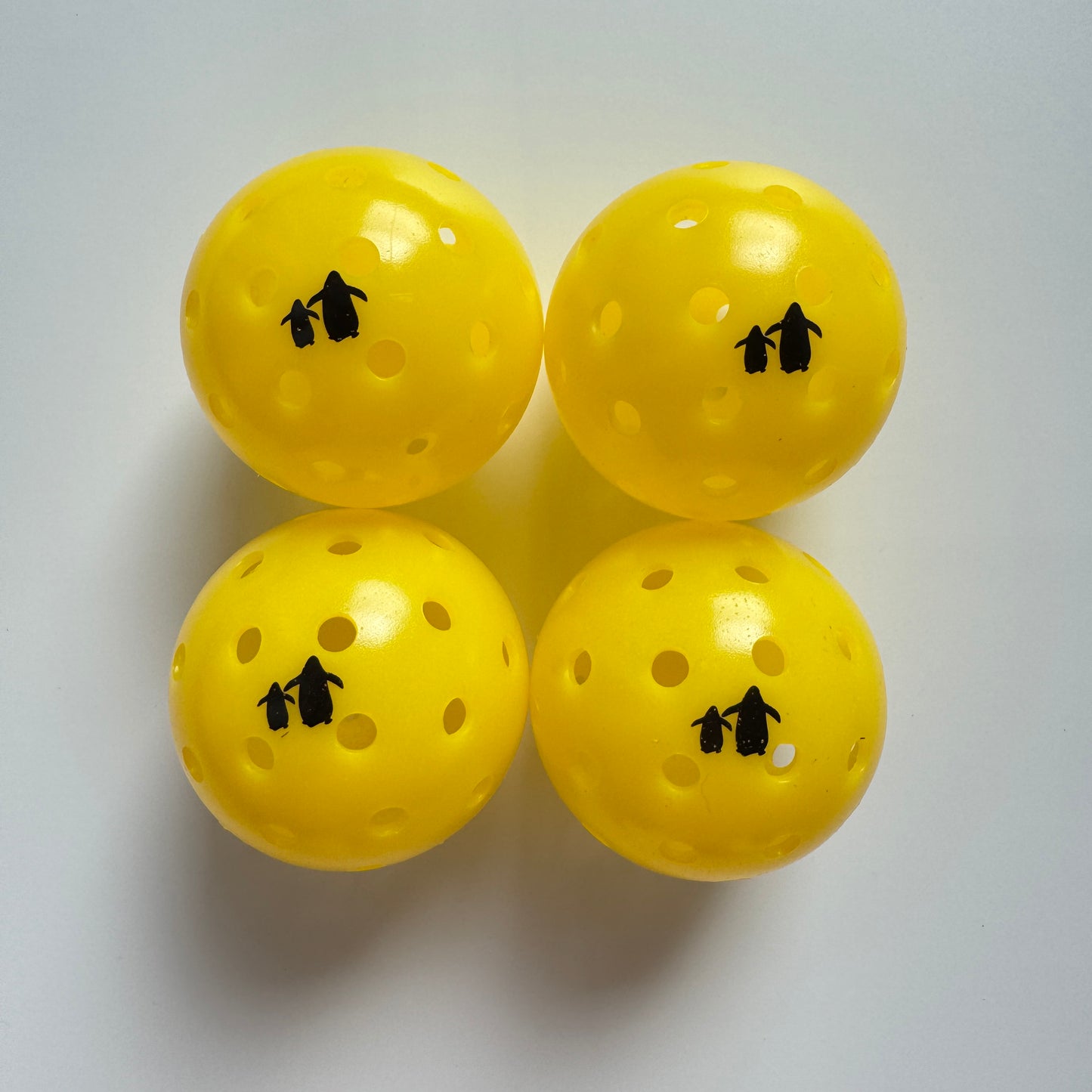Pickleballs - 4 Pack - Yellow