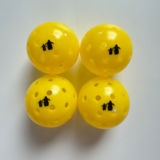 Pickleballs - 4 Pack - Yellow