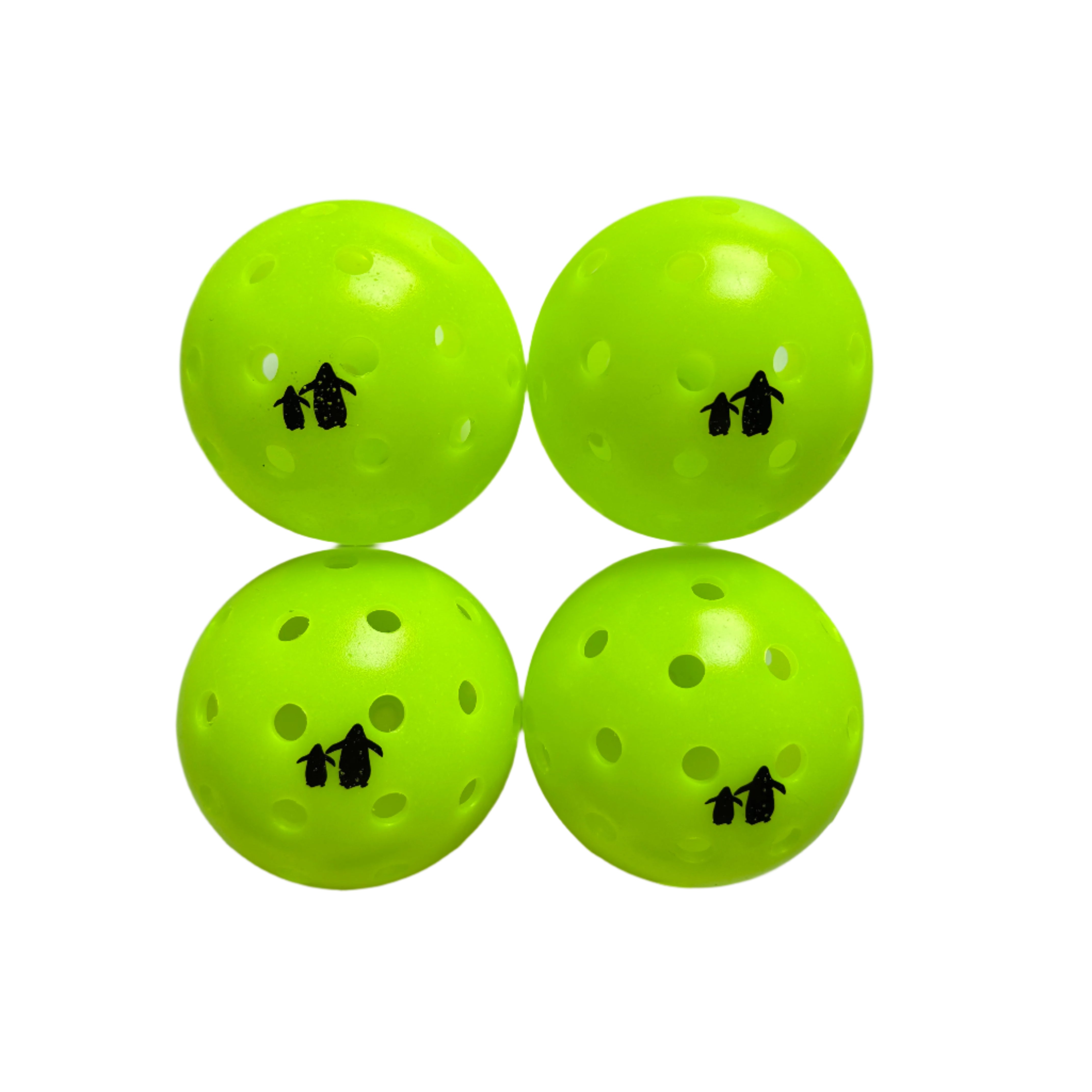 Pickleball 4-Pack | Angry Penguins -  Green