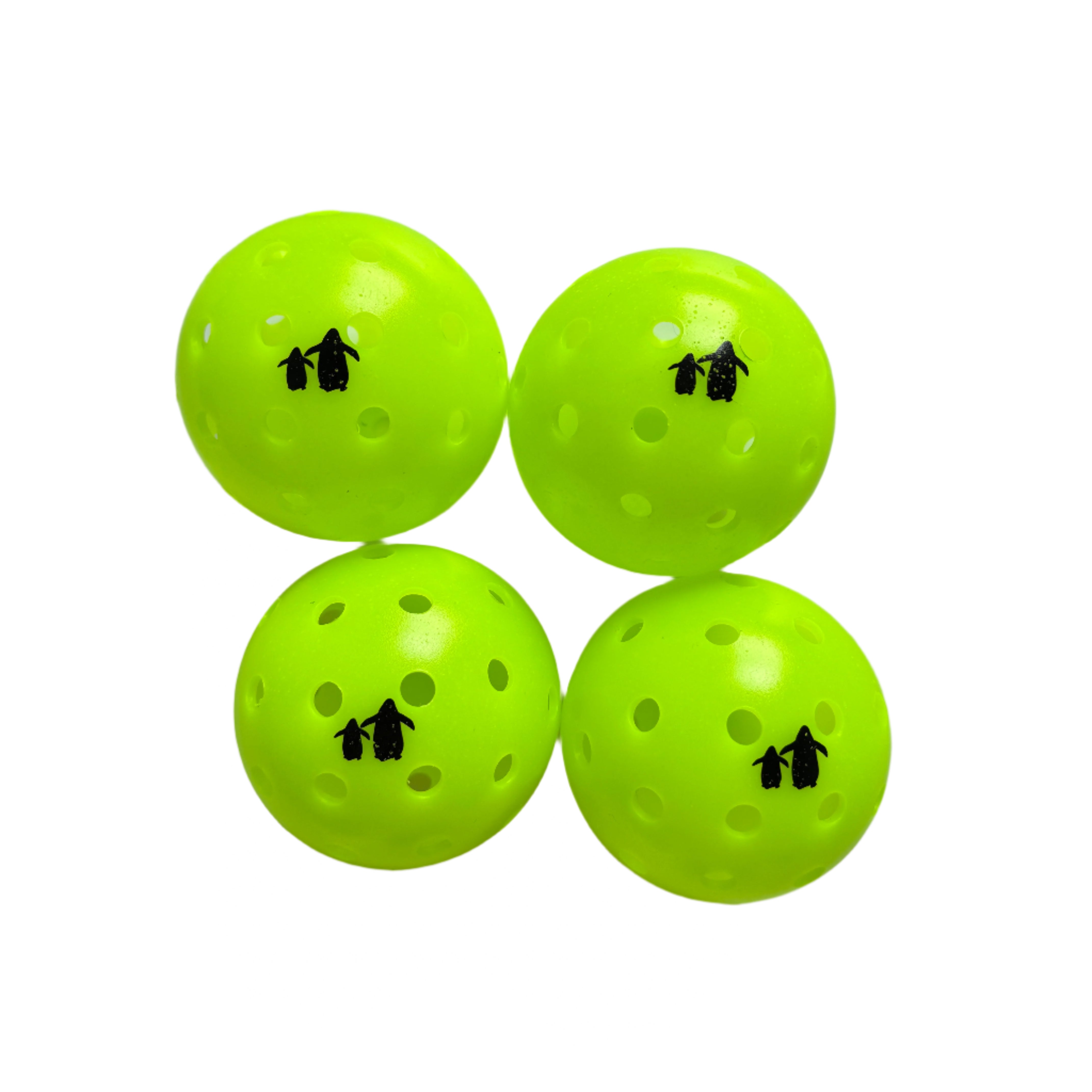Pickleball 4-Pack | Angry Penguins -  Green