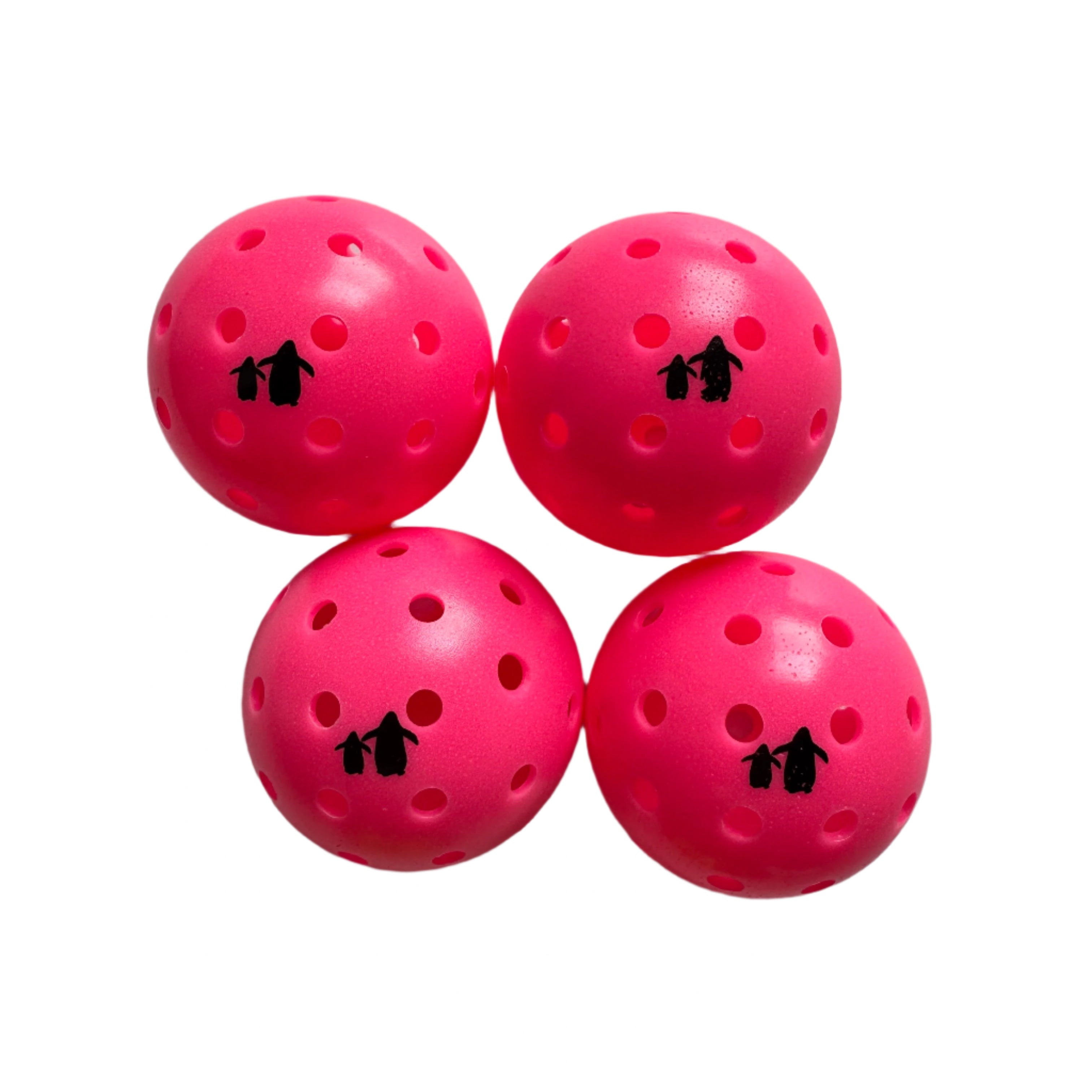 Pickleball 4-Pack | Angry Penguins -  Pink