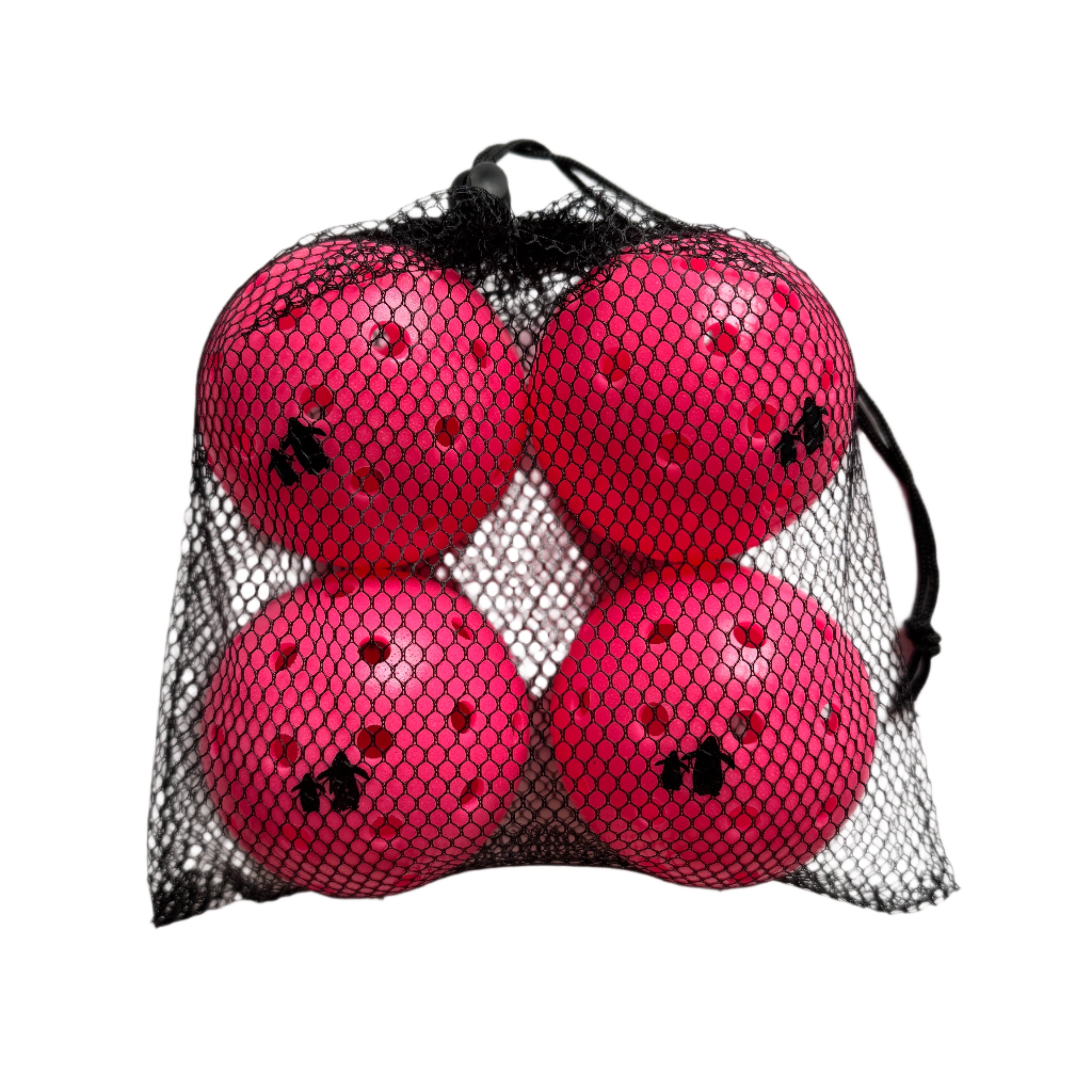 Pickleball 4-Pack | Angry Penguins -  Pink
