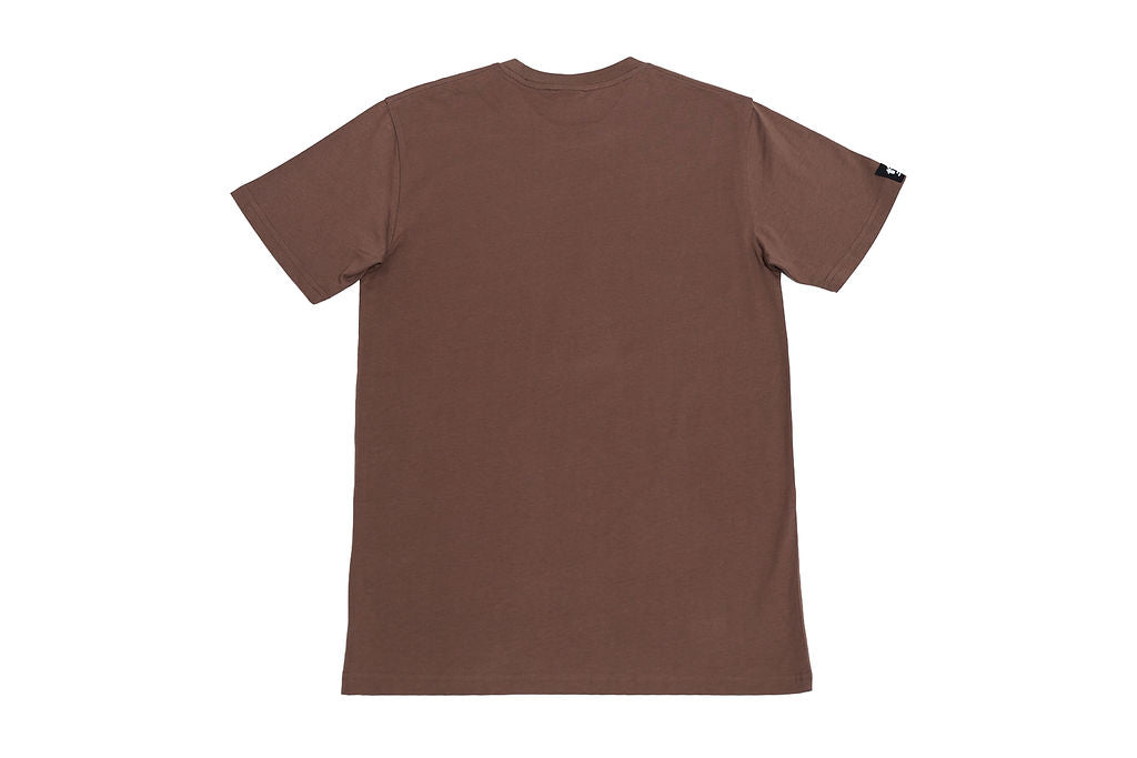 AP Collection Tee – Walnut | Gold Logo | Unisex Organic Cotton Tee- Back